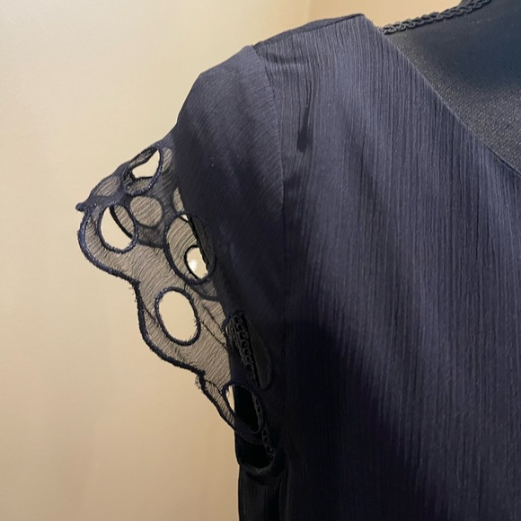 Bar III Above Knee Cutout Dress - Medium - Dark Navy - NWT - Picture 3 of 8